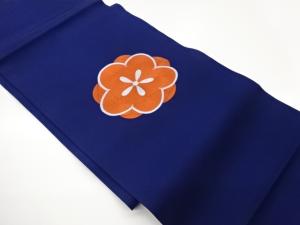 塩瀬梅模様刺繍名古屋帯